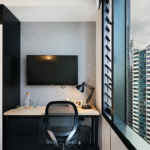 photo of a study nook in an Iglu student bedroom